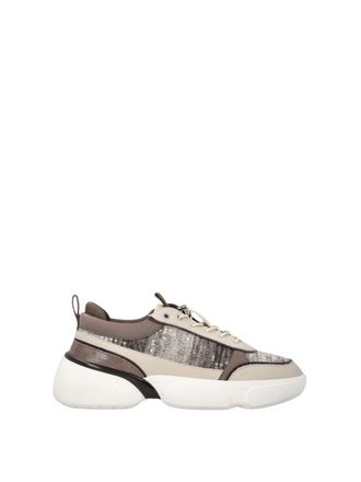 Pinko Alba 05 Chunky Sole Sequined Textured Fabrics Sneakers