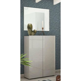 Dmora Zapatero Liberado, Mueble Porta Zapatos 5 Estantes, Made In Italy, 34x80x115h Cm Gris
