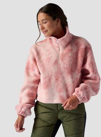 Stoic Printed Mid Pile Fleece 1/4 Zip Pullover - Womens in Pink Cloud Prink at Nordstrom, Size Large