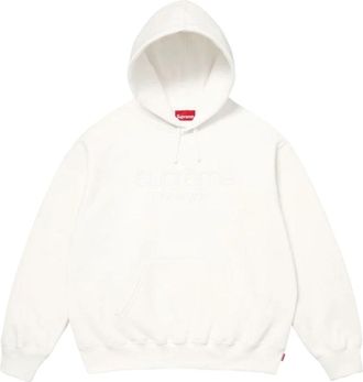 SUPREME SS26 Classic Logo Hooded Sweatshirt White SUP-SS26-051-WHT