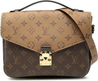 Louis Vuitton 2019 Monogram Reverse Pochette Metis satchel - Brown