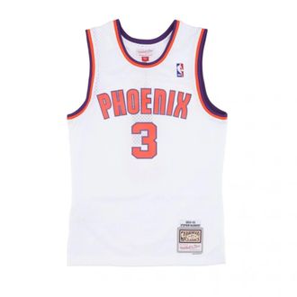 Mitchell & Ness Sportswear, male, White, Size: L Sleeveless Training Tops NBA Jersey Style