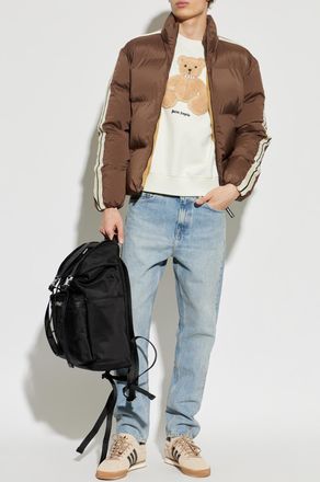 Palm Angels Sweatshirt With A Distinctive Teddy Bear Motif, Mens, White