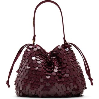 Ted Baker Coral Drawstring Bag in Satin Burgundy at Nordstrom Rack