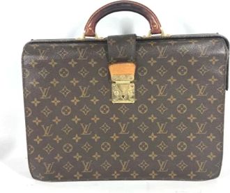 Louis Vuitton Tweedehands Canvas Louis Vuitton tassen - Dames - Vintage Handtas - Bruin - ONE Size - Vintage