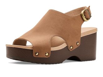 Dr. Scholls Wrenlee Womens Sandals Honey Brown : 9.5 M, Faux Leather