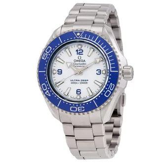 Omega Pre-owned Omega Seamaster Planet Ocean White Dial Mens Watch 215.30.46.21.04.001