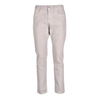 Eleventy Vijf-zakken Jeans - Heren - Jeans - Grijs - Maat: W33 Katoen