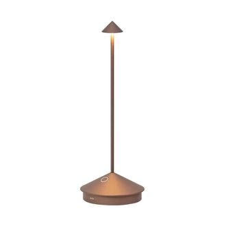 Zafferano L&aacute;mpara de mesa zafferano led regulable color bronce 2,2w ip54