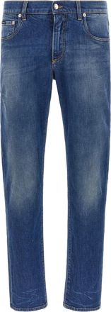 Dolce & Gabbana Blue Mid Rise Jeans