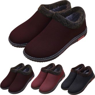 Generic Slip on Ankle Boots for Womens Size 4.5 Winter Snow Boots Warm Fur Lined Booties Outdoor Lightweight Slip Resistant Shoes Women Men Casual Comfy Walki