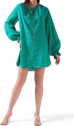 Celina Moon Clover Tunic Dress In Green