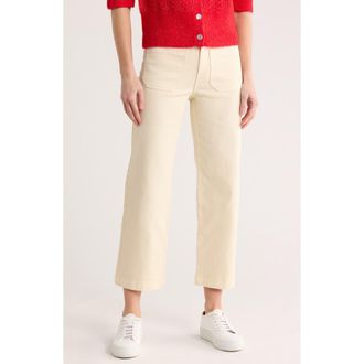 Sanctuary Supernova Crop Wide Leg Pants in New White at Nordstrom Rack, Size 27