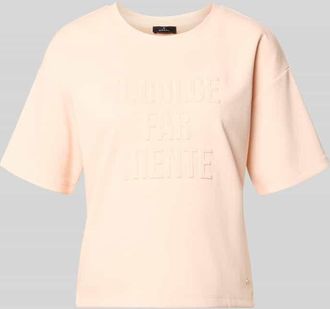 Monari Regular Fit Sweatshirt mit Viskose-Anteil in Apricot, Gr&ouml;&szlig;e 34
