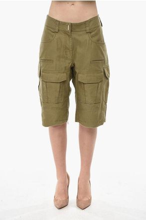 Givenchy Cotton Cargo Shorts With Belt Loops size 44