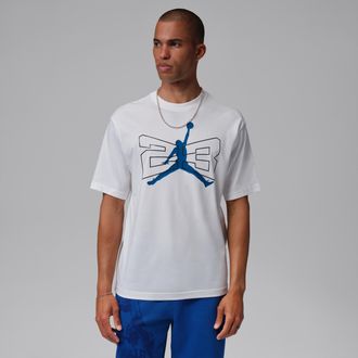 Nike Jordan Mens Jordan Brooklyn T-Shirt in White | IV7368-133