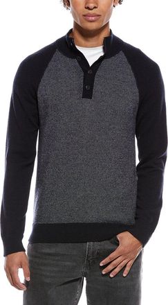 Vince Birdseye Wool & Cashmere-Blend Mock Sweater