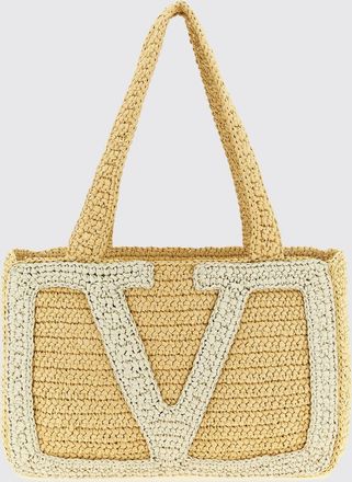Valentino Garavani Borsa Viva Superstar Valentino Garavani in rafia crochet