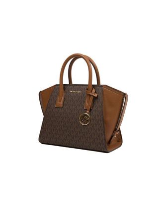 Michael Kors Avril Small Top-Zip Satchel - Brown