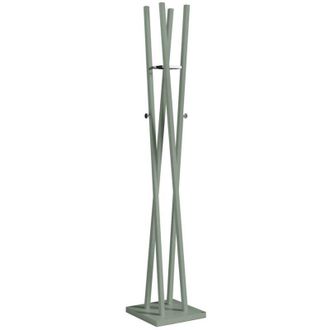 HERDASA Perchero Moderno Mod. 470 Herrajes Cromo Brillo Lacado Verde, 182 Cm(alto)34 Cm(ancho)34 Cm(largo)