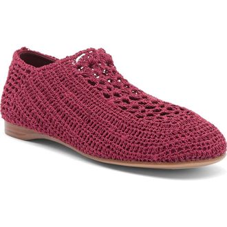 Jeffrey Campbell Nantucket Crochet Flat in Plum at Nordstrom Rack, Size 6.5