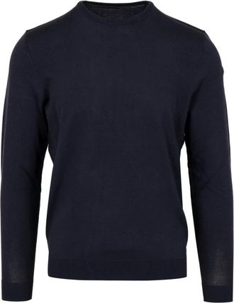 Roberto Ricci Design Maxell Ronde Gebreide Trui - Heren - Ronde hals truien - Blauw - S - Truien & Vesten