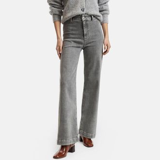 La Redoute Collections Wijde jeans met hoge taille