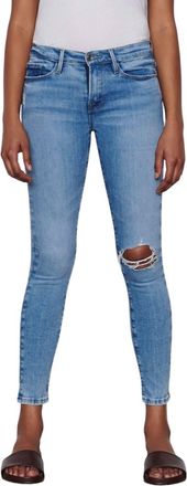 Frame Denim Le Skinny De Jeanne Degradable Jeans In Handcrafted Destruct