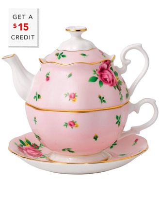 Royal Albert New Country Roses Pink Tea For One With $16 Credit
