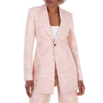 Burberry Rose Wool Tailored Jacket, Brand Size 4 ( US Size 2)