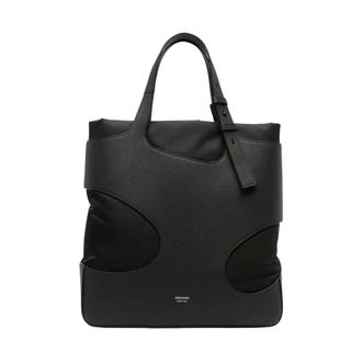 Ferragamo Pre-owned Leren Gevulde Tas - Heren - Pre-owned - Zwart - Maat: ONE Size Leer
