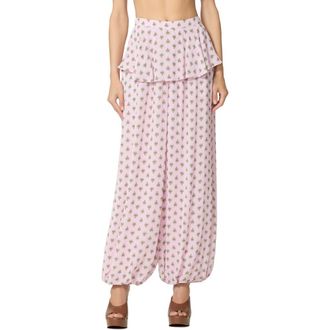 AFRM Graciela Crocus Scarf Print Balloon Pants in Crocus Foulard at Nordstrom, Size X-Small