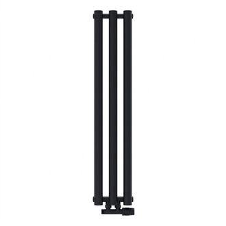 OEM Radiador De Ba&ntilde;o Luxrad Azure 150x24,2 Cm Negro Mate Str Zdc 312 W