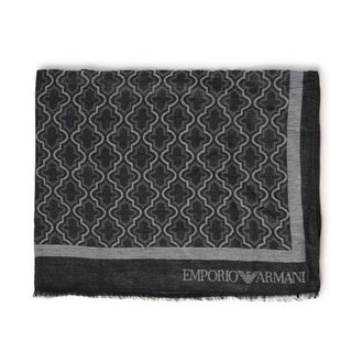 Emporio Armani Bufanda de viscosa y modal - Accessories - Hombre - Negro - ONE SIZE