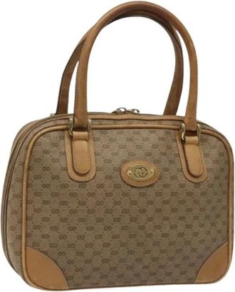 Gucci Pre-owned Handbags, female, Beige, Size: ONE SIZE Pre-owned Vintage Hand Bag