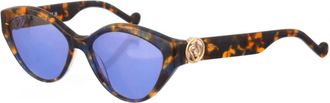 Liu Jo Ovale Acetaat Zonnebril met UV-bescherming - Dames - Zonnebrillen - Blauw - ONE Size - Accessoires