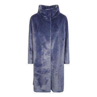 Herno Cappotto Lungi Soft Alternative - Jackets - Mujer - Azul - XS