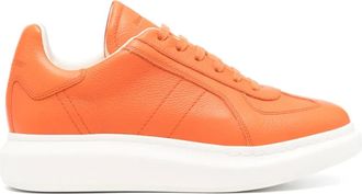 Alexander McQueen Oversized Retro sneakers - men - Calf Leather/Calf Leather/Rubber - 42.5 - Orange