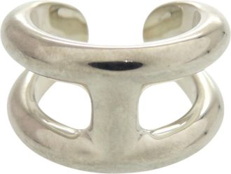 Herm&egrave;s Silver Silver 925 Band Ring (Pre-Owned)