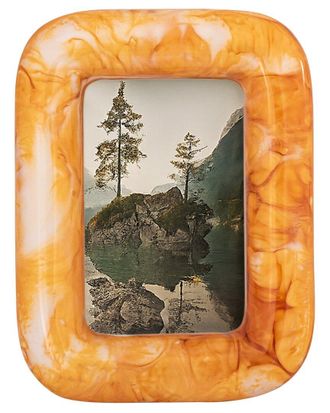BIDKhome Bidkhome Orange Resin 4X6 Frame