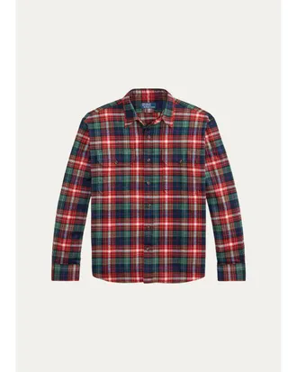 Polo Ralph Lauren Mens Classic-Fit Plaid Flannel Workshirt