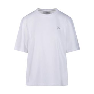 Maison Kitsun&eacute; T-Shirts, female, White, Size: XS Baby Fox Comfort Tee-Shirt