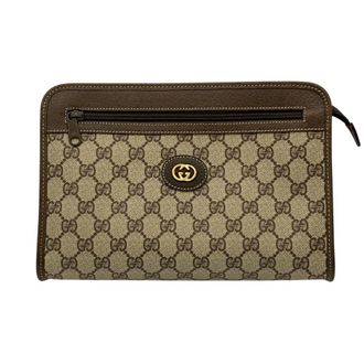 Gucci Brown Clutch Bag (Pre-Owned)