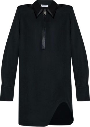 The Attico Chemisier corto con zip - Nero