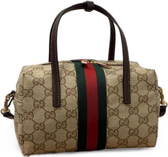 Gucci Mini Boston GG Supreme Tote Bag