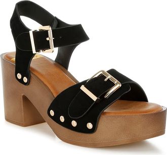 Rag & Co. Lhasa Platform Sandal in Black at Nordstrom Rack, Size 10