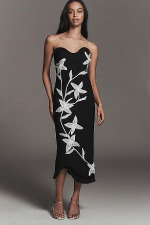 Elliatt Strapless Embellished Midi Dress