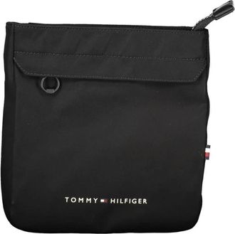 Tommy Hilfiger Zwarte Polyester Heren Schoudertas - Heren - Schoudertassen - Zwart - ONE Size - Polyester - Tassen