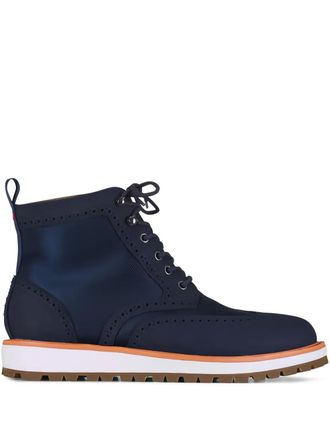 Swims Vigo lace-up boots - men - Calf Suede/Nylon/Thermoplastic Polyurethane (TPU)/Calf Leather/Rubber - 11 - Blue