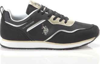 U.S.Polo Association Zwarte Instapmodieuze Sneakers - Dames - Sneakers - Zwart - 35 EU - Su&egrave;de - Schoenen